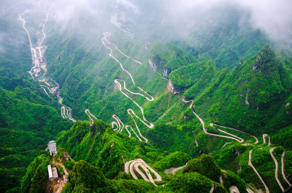 湖南,天门山公路,天门山盘山公路,天门山