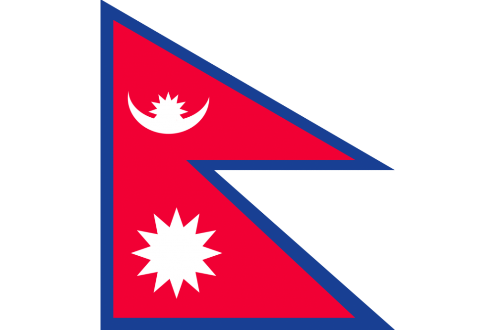 尼泊尔国旗(世界上唯一三角形的国旗)