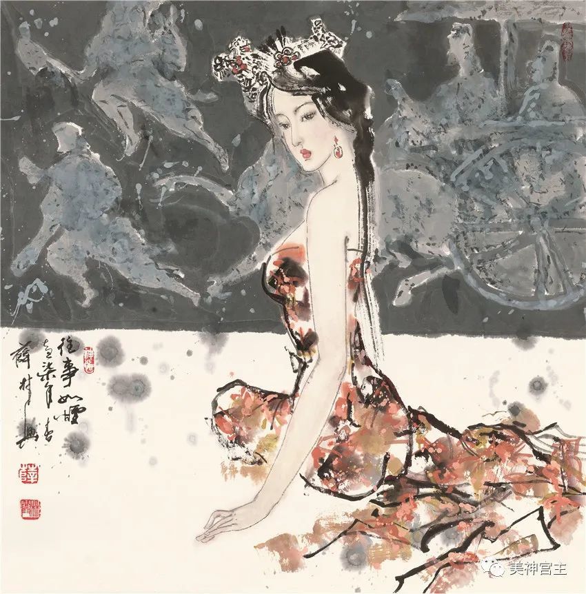 薛林兴,六道光环,艺经,仕女,国画