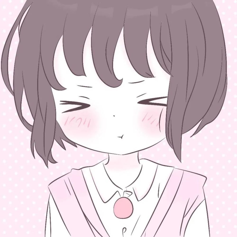可爱自描手绘动漫女生头像