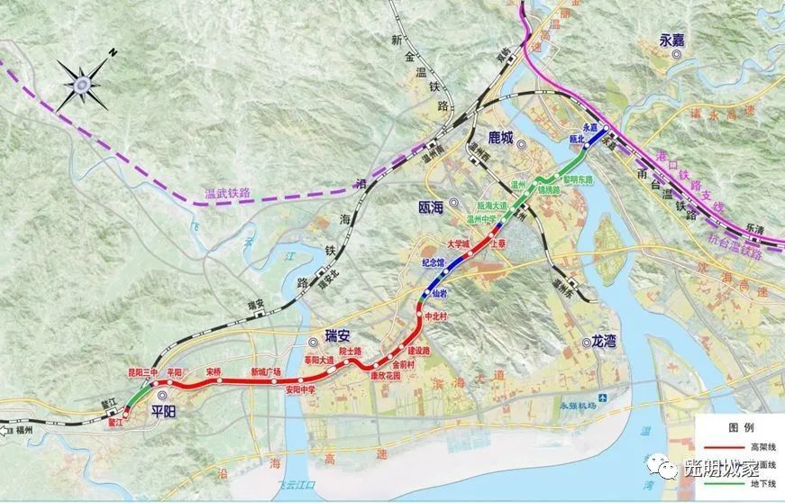 温州s3线二期工程:建议可先建至温州平阳鳌江!
