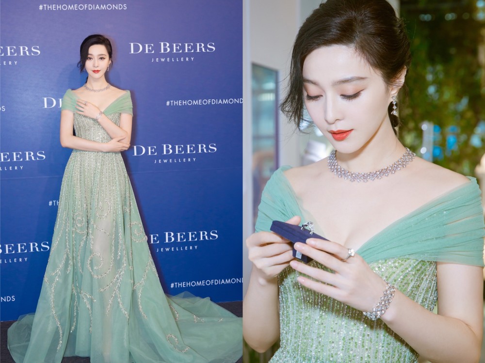 范冰冰穿过的仙女高定礼服:reem acra浪漫梦幻,十分惊艳!