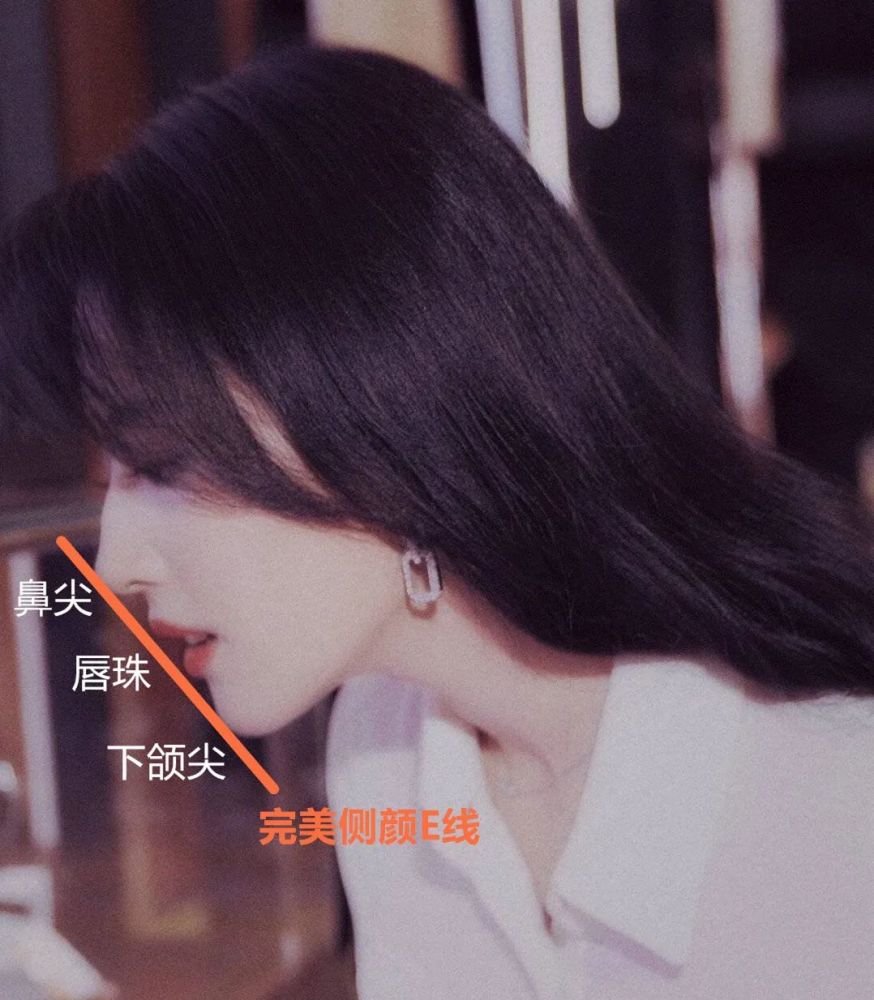 或者至少是直面型轮廓, 就已经有90%好看的侧脸了