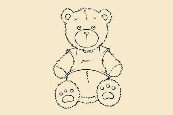 10步,教你画一只毛绒绒的可爱小熊