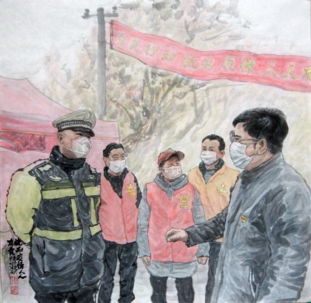 黎明波:用艺术向最美逆行者致敬