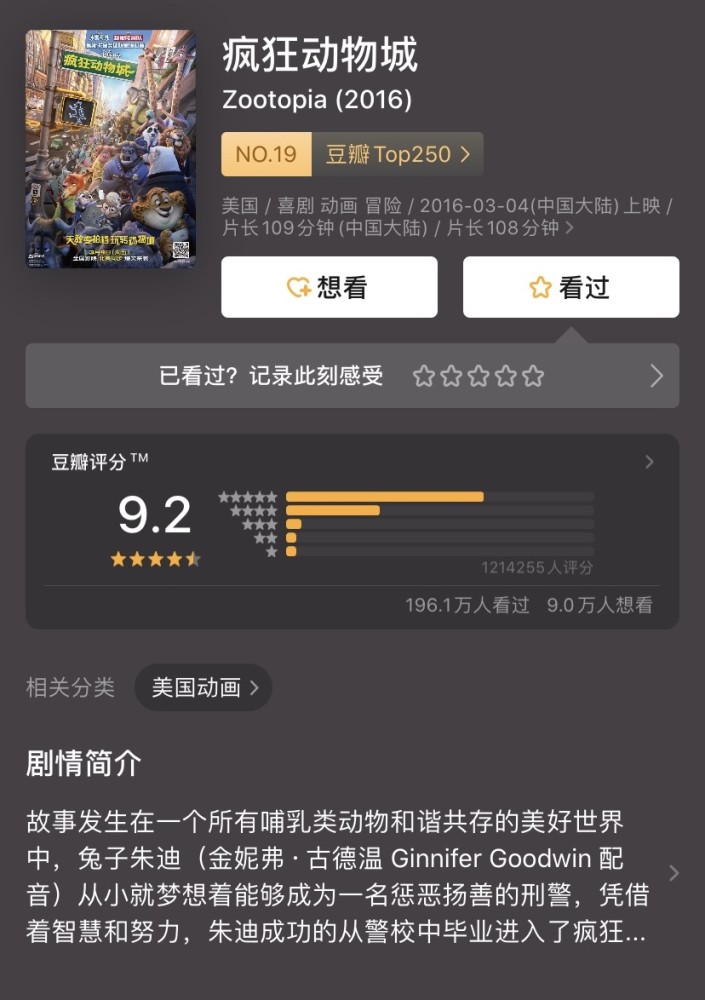评分在豆瓣排名"前十"的动画片你都看过吗?