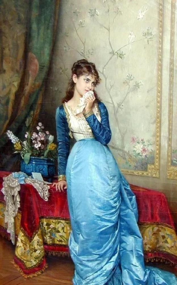 24岁的法国油画家,以善于描绘女性而声名鹊起