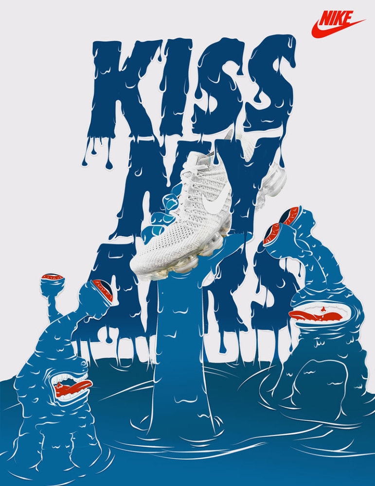 "kiss my airs"主题海报设计作品
