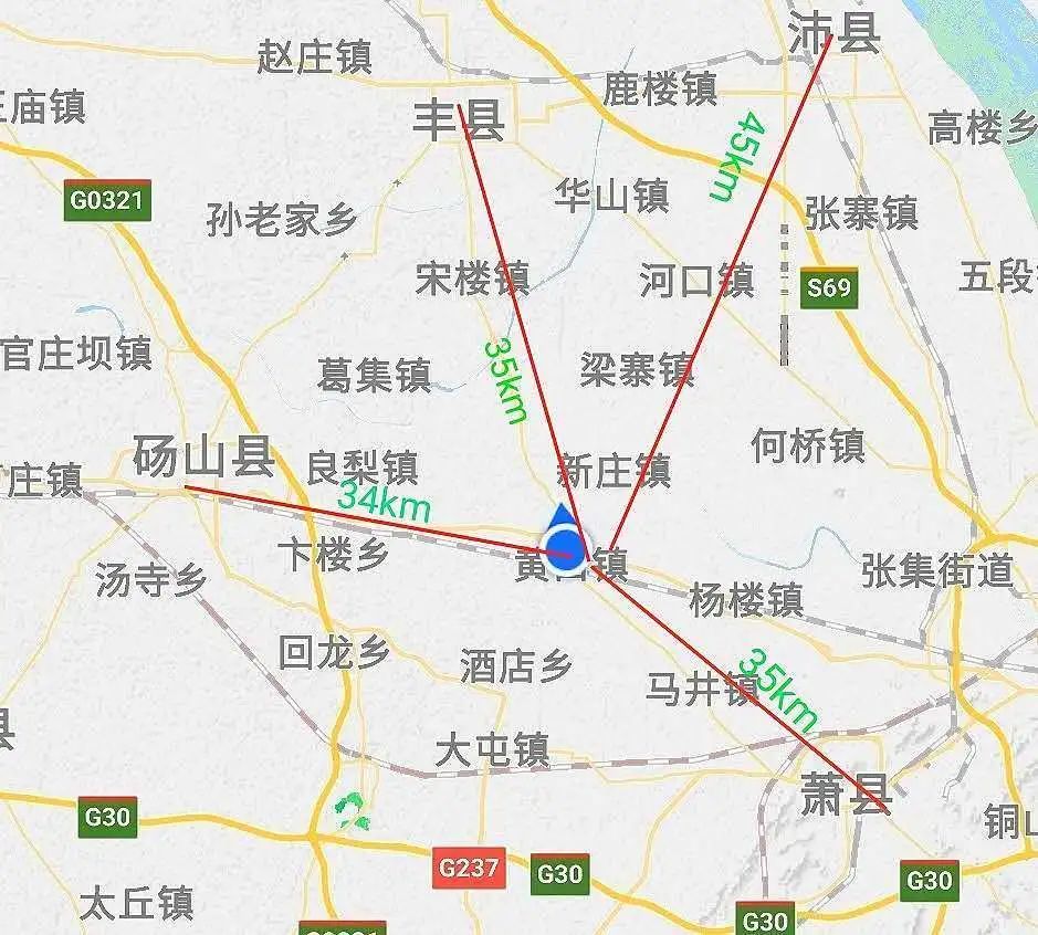 黄口镇,陇海铁路,杨楼,萧县,郑徐高铁,沛县,冯玉祥,钟嵘,北大桥,华北