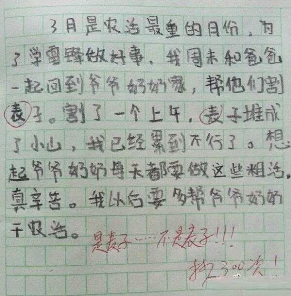 奇葩作文哪家强,老师吐血沙滩上,网友:笑死我对你有什么好处