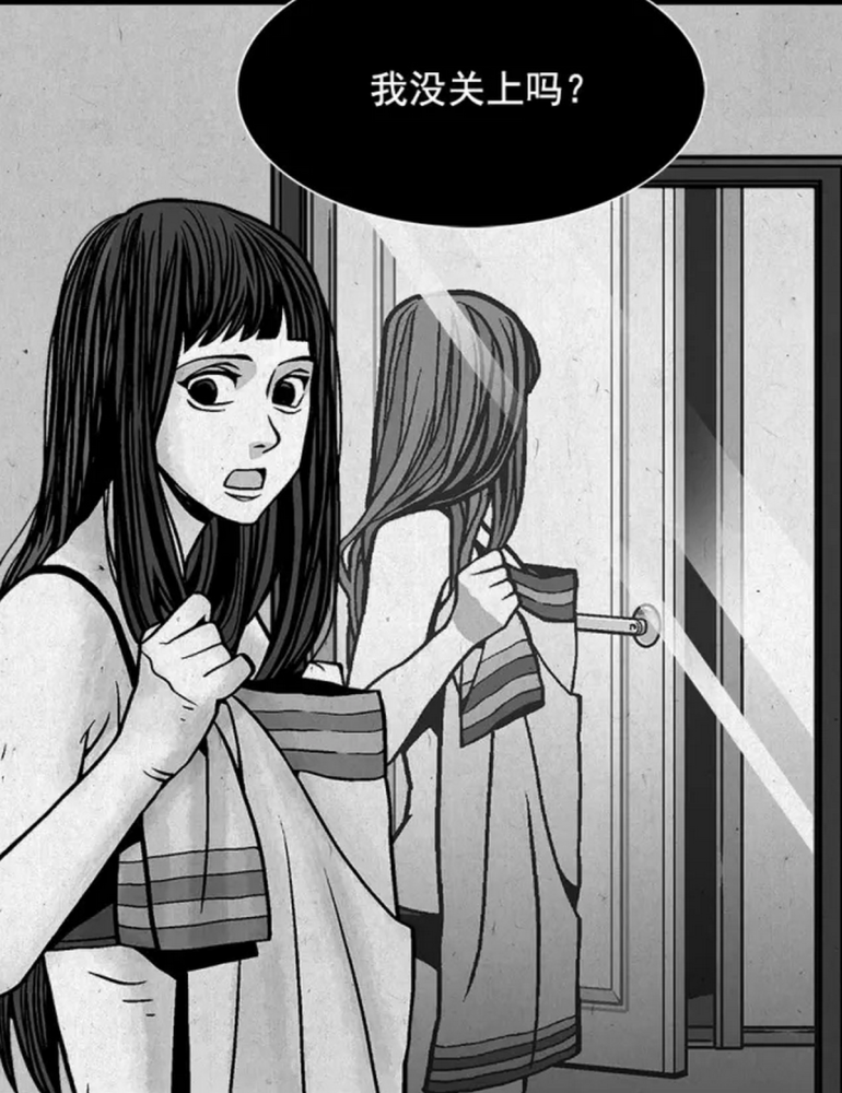 悬疑漫画:在镜子世界看到的女孩,原来只是男孩的双重人格