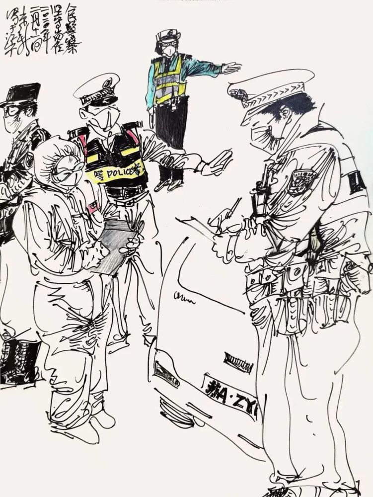 全国美术工作者,讴歌警察抗疫壮举优秀美术作品展播