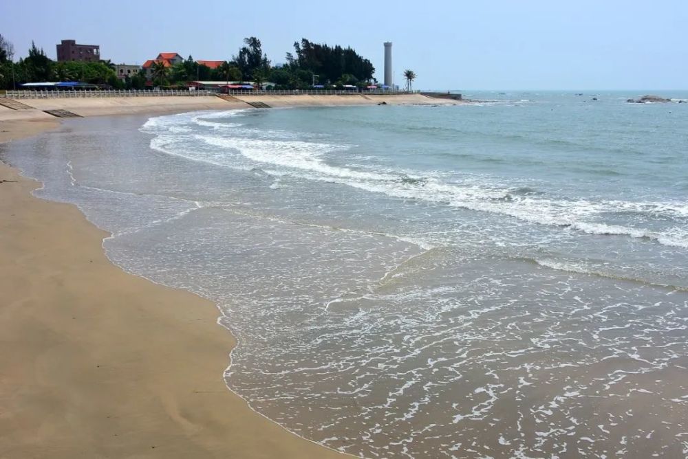 岸滩宽阔海鸭子;水湾曲折吉兆湾