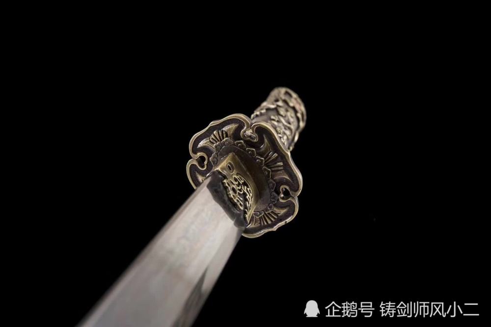 水龙唐刀-紫光檀刀鞘,全铜手柄刀装