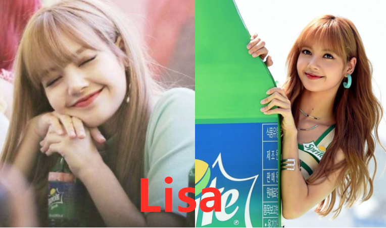有种标杆叫"雪碧代言",李成敏迪丽热巴算啥,看到lisa