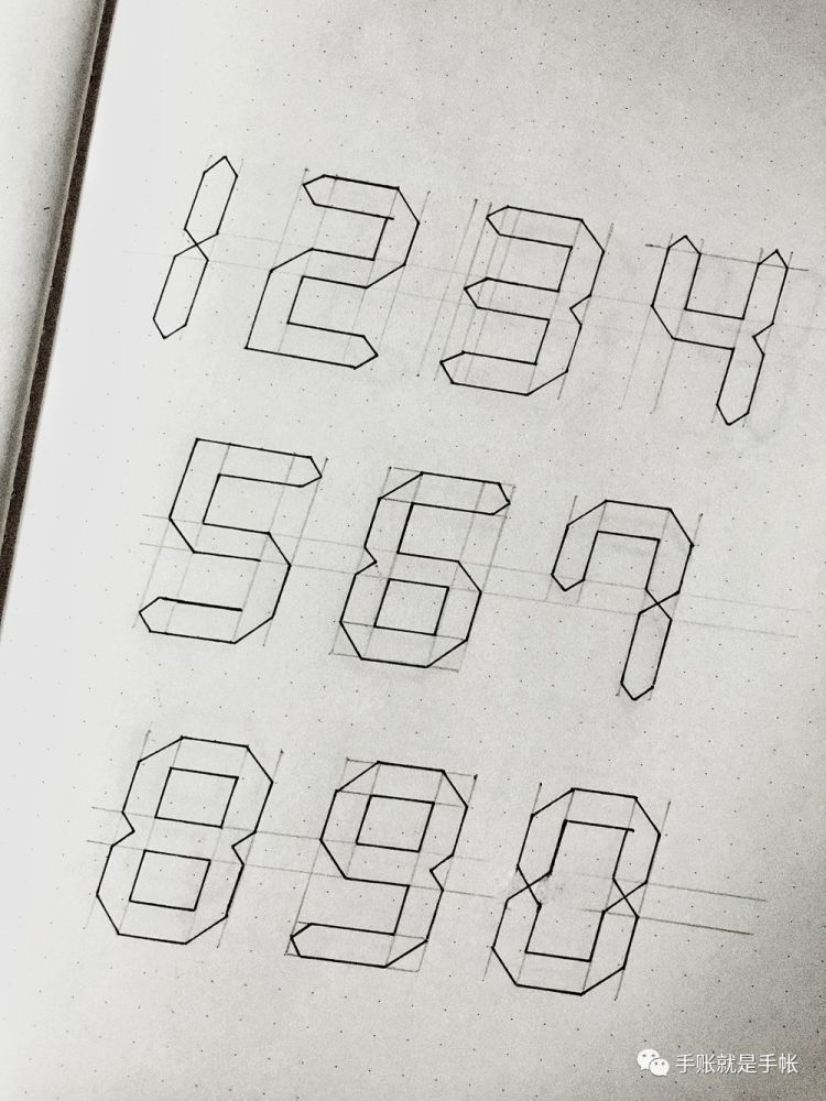 电子表数字