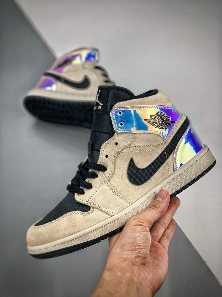 air jordan 1 mid 脏粉镭射