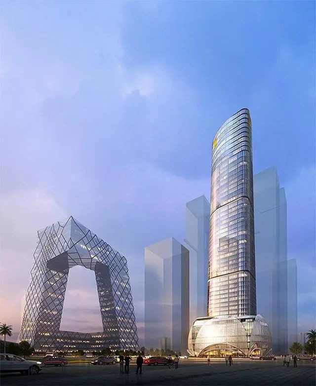 高205米,北京cbd地标建筑"阳光保险金融中心"封顶
