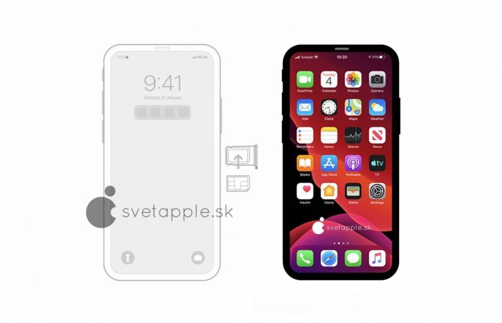 而是边框加宽但刘海消失的iphone,推测这就是苹果下一代将要发布的