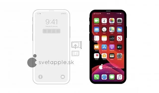 iPhone12手机界面,iphone12初始界面 iphone12演示图泄漏,无刘海真正全面屏,稳了