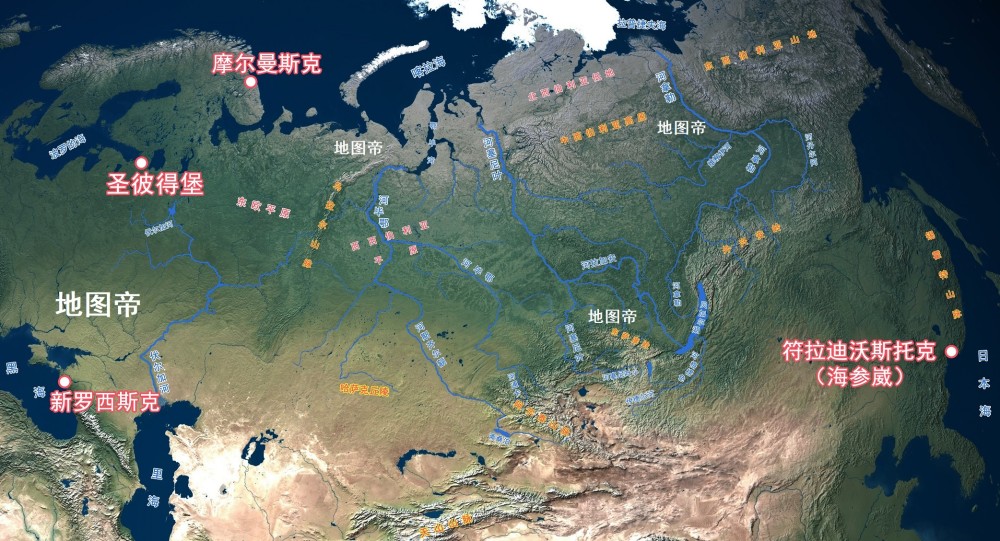 俄罗斯在黑海有哪些良港,看地图一目了然