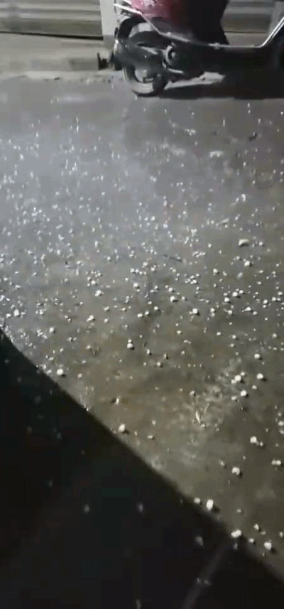 宜宾下冰雹了!有弹珠那么大颗!未来几天的天气更
