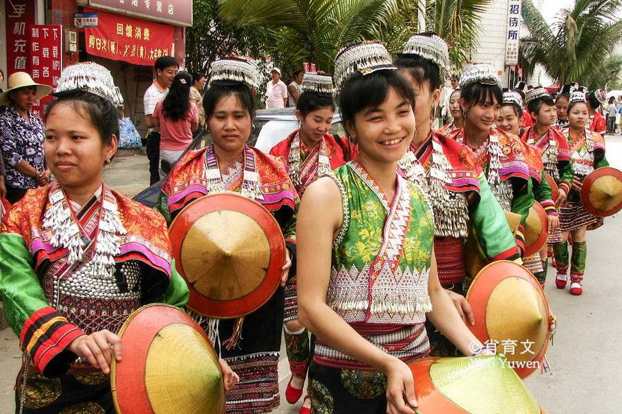 花街节少女,云南旅游,哀牢山,花腰傣族,民族节庆