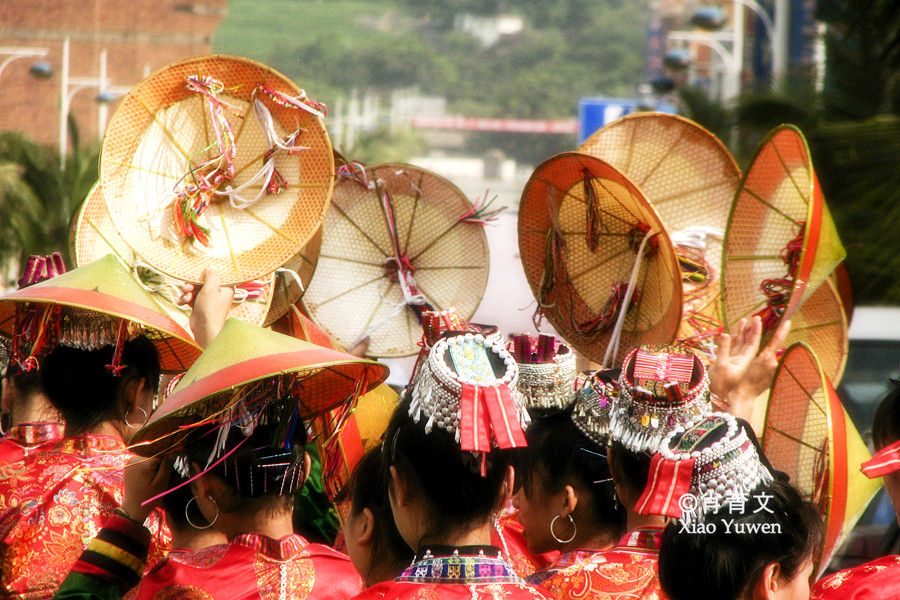 花街节少女,云南旅游,哀牢山,花腰傣族,民族节庆