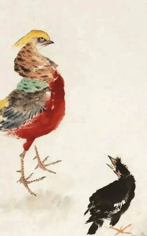 王雪涛画春:禽鸟齐鸣