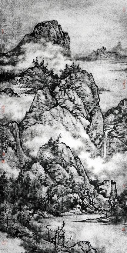 云水苍山——张充吕中国画作品