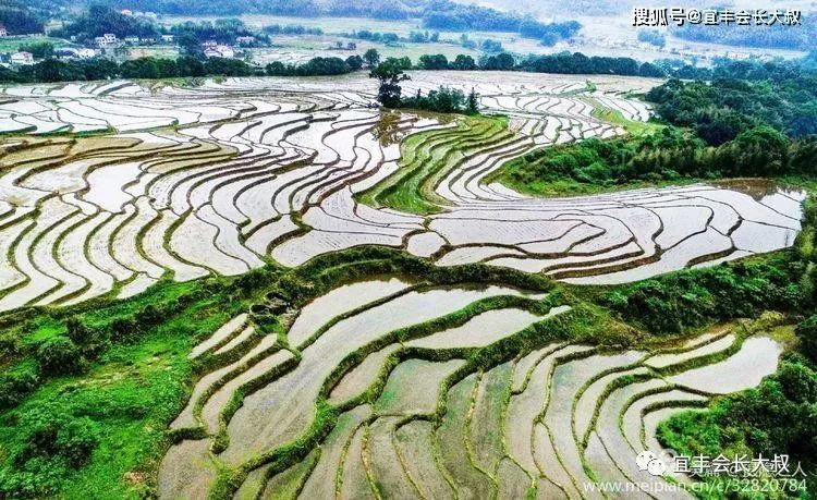 宜丰县潭山镇石桥村牛头岭梯田,美景如画!壮哉!