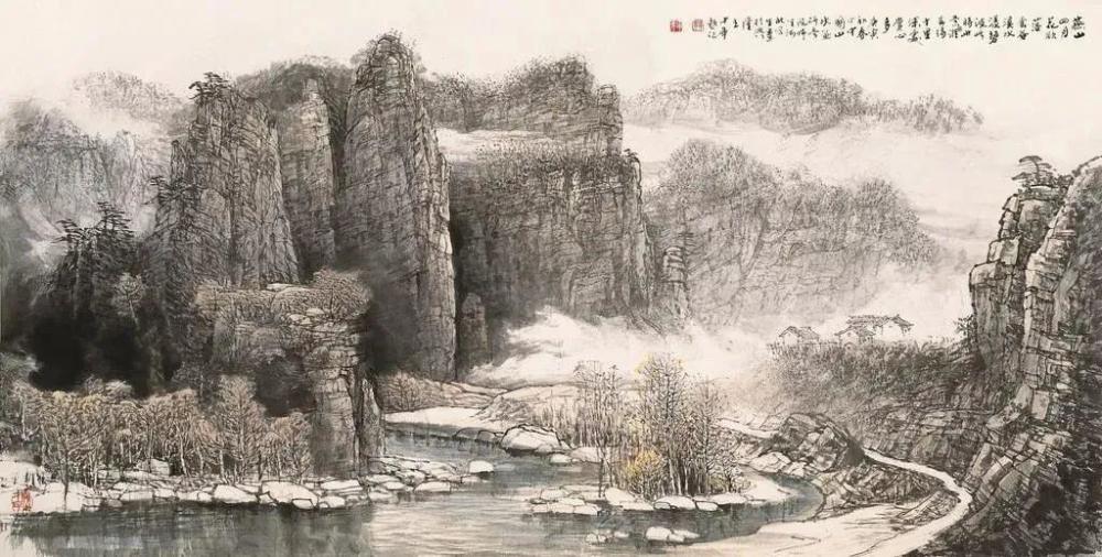 著名山水画家王中年:情系家乡,助力战