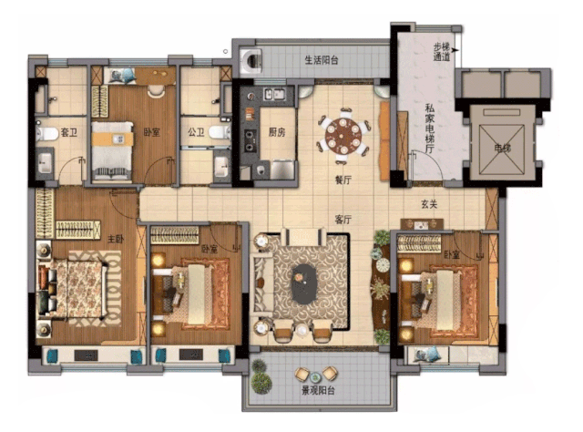 户型 户型图 平面图 640_474 gif 动态图 动图