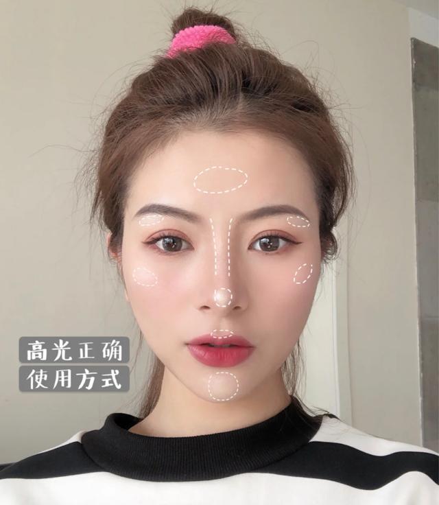 不同脸型的高光画法,什么高鼻梁都太弱,学会这样涂,你