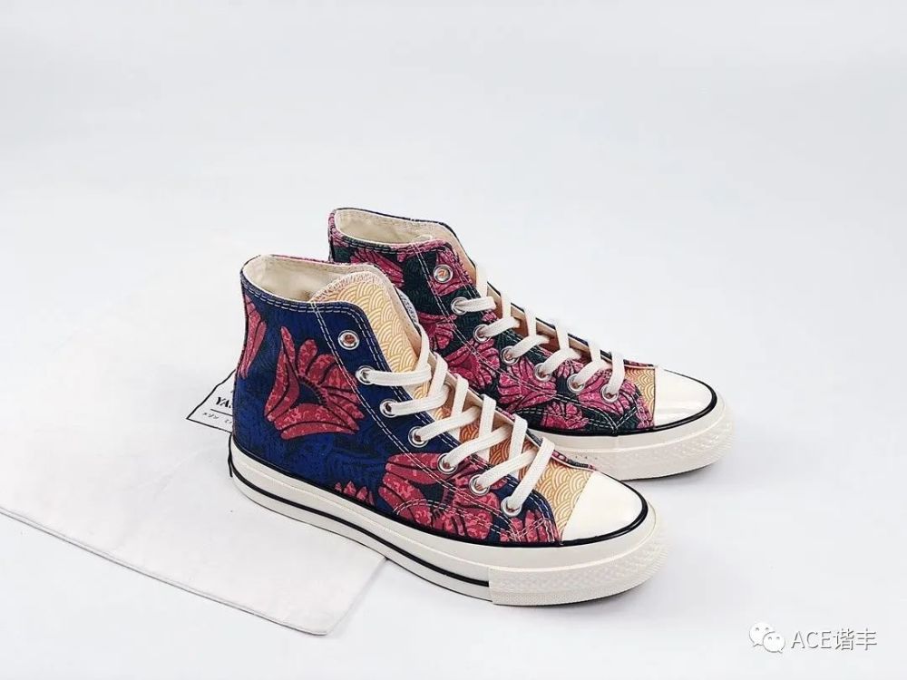 匡威converse chuck 70s 花卉锦鲤纹鸳鸯拼接复古