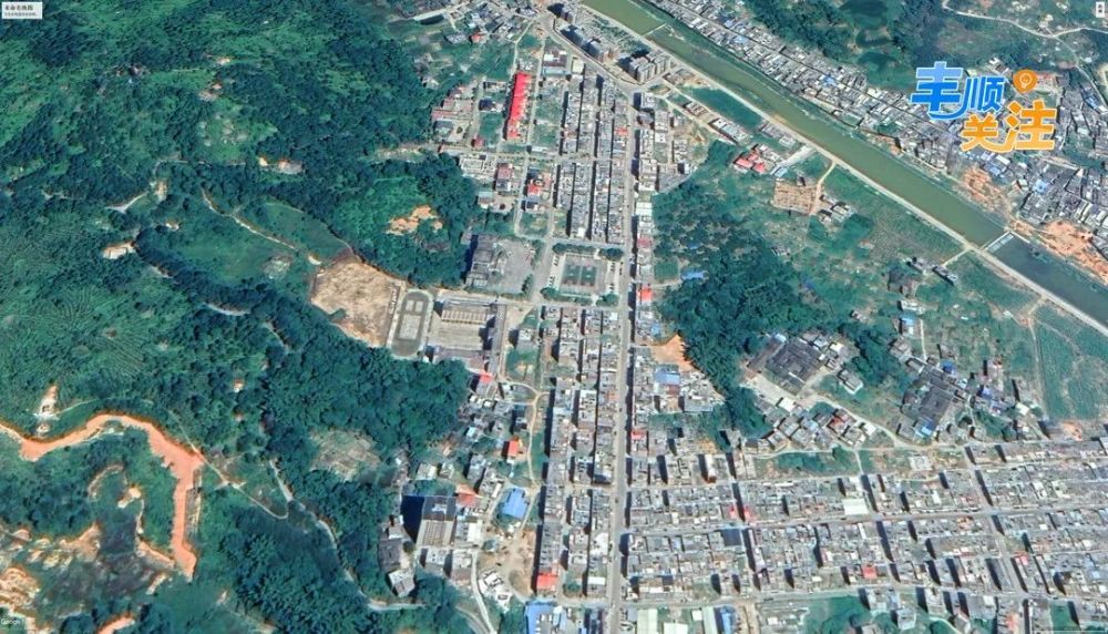 高空卫星图看丰顺老县城十余年变迁!