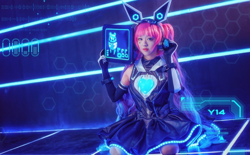 王者荣耀 心灵骇客安琪拉 cosplay