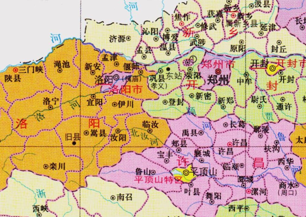 洛阳市的巩县和登封县,1949年,为何会被划入了郑州市?