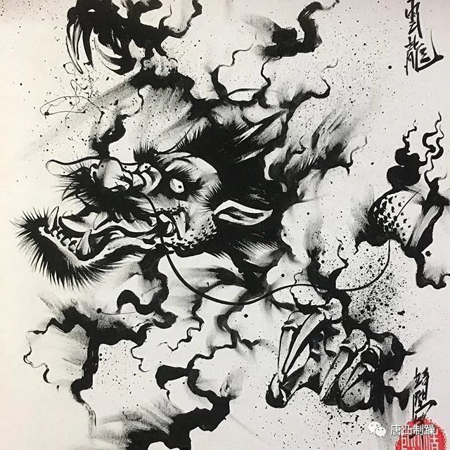 水墨风纹身手稿,每一张都值得珍藏