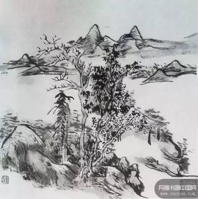 笔法,黄宾虹,山水画,绘画,书法