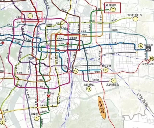 长沙将新增南北地铁动脉!7号线要来了!