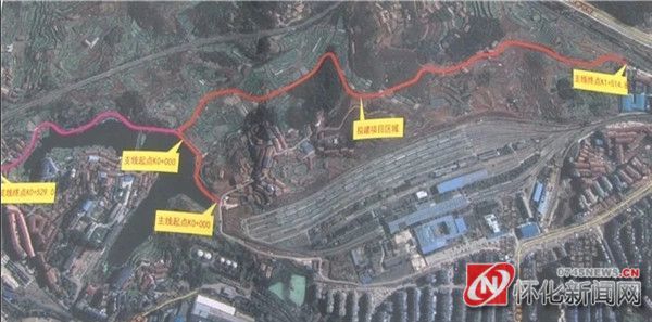 怀化迎丰公园二期植物园道路建设复工
