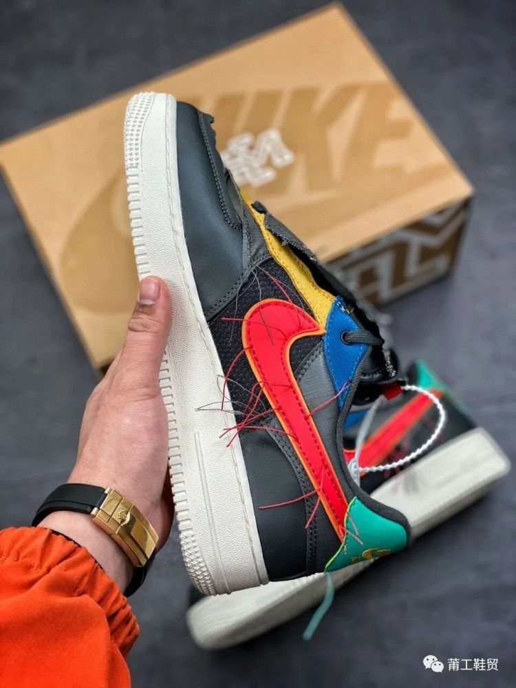 耐克air force 1黑人月开箱