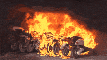 摩配店爆炸起火,火调员带你找