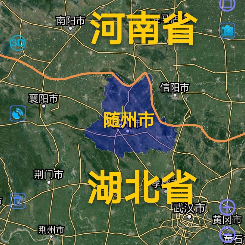 湖北省随州市1区1县1市,城区面积统计,随县和曾都区已经同城化了