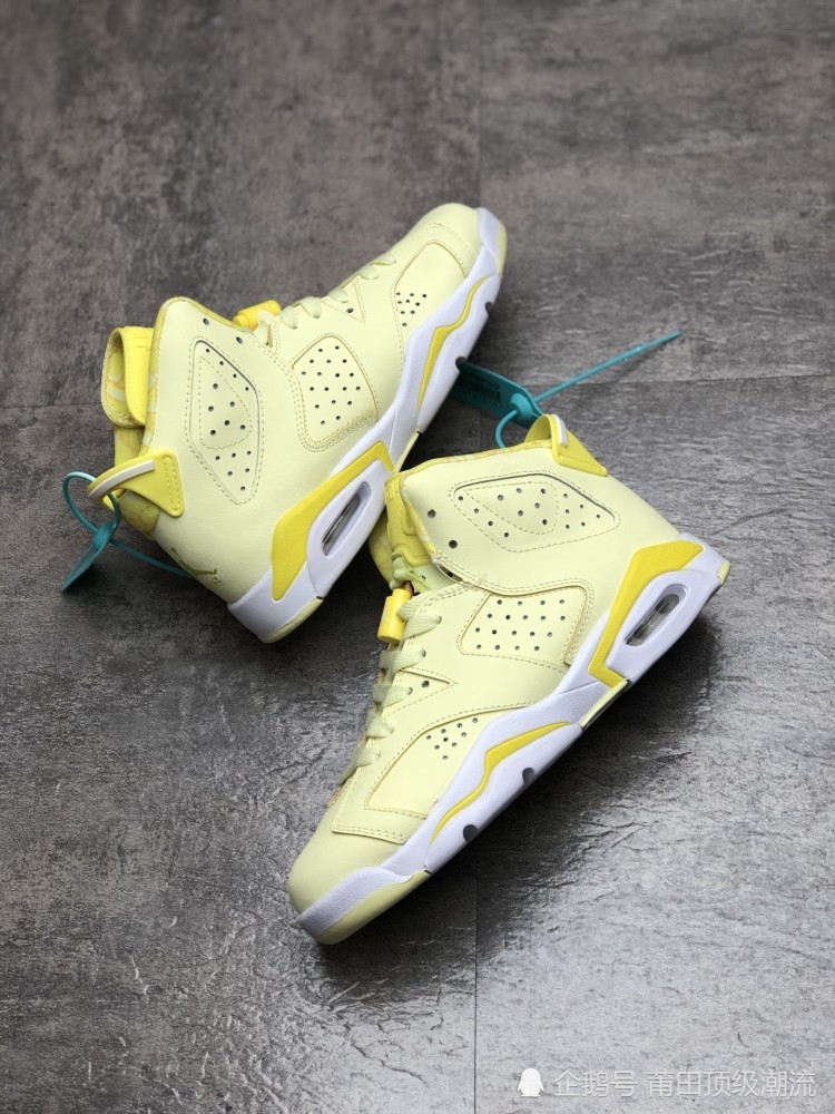 air jordan aj6 "tinker" 乔6 花卉黄 刺绣