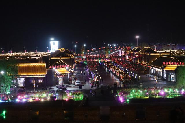 千年古城正定的夜景:河北正定县旅行游记