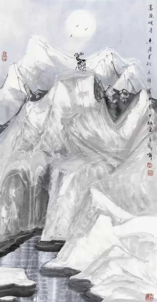 冰雪山水画,于志学,央视,山水画,国画,冰雪