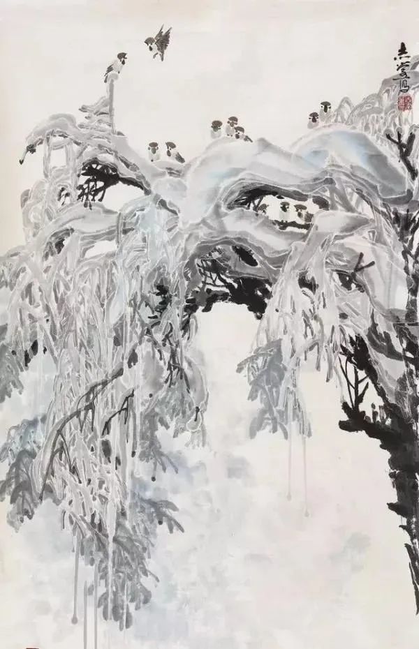 冰雪山水画,于志学,央视,山水画,国画,冰雪