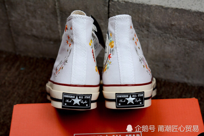 converse 1970s 匡威花卉刺绣花环 薄荷绿 开箱测评